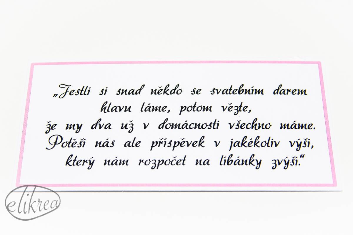 KARTIČKA - DARY S BAREVNÝM RÁMEČKEM